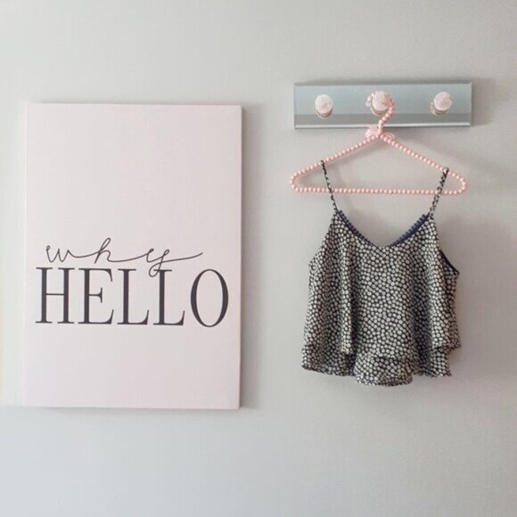 NWT George floral print ruffle hem trim crop top S - Picture 3 of 3